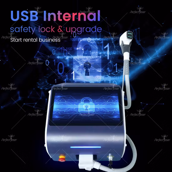 FDA CE 티타늄 808nm 810nm 755nm 1064nm 3 파장 무통 휴대용 다이오드 레이저 제모 미용 장비 장치 기계 레이저